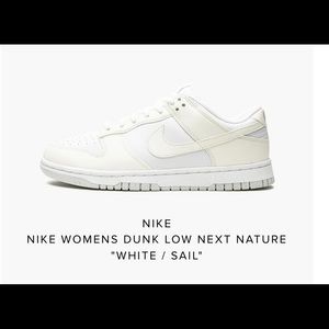 NIKE WOMENS DUNK LOW NEXT NATURE white / grey